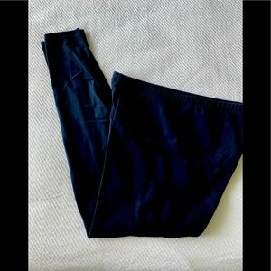 Stretch Velour Black Leggings